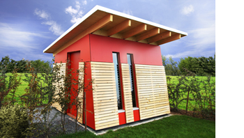 Design Gartenhaus moderne Gartenhäuser schicke Gartensauna auch alsBausatz